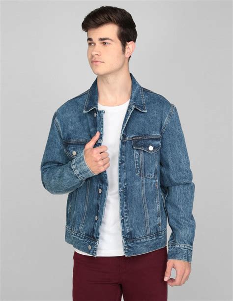 chaqueta de mezclilla hombre calvin klein